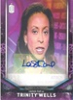 2018 Doctor Who Signature Series DWA-LC Lachele Carl As Trinity Wells Purple Autograph card