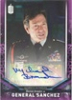 2018 Doctor Who Signature Series DWA-MB Michael Brandon As General Sanchez Purple Autograph card