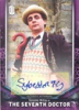 2018 Doctor Who Signature Series DWA-SMC Sylvester McCoy As The Seventh Doctor Purple Autograph card