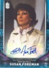 2018 Doctor Who Signature Series DWA-CAF Carole Ann Ford As Susan Foreman Blue Autograph card - 10/25