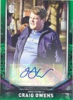 2018 Doctor Who Signature Series DWA-JC James Corden As Craig Owens Green Autograph card - 19/50