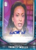 2018 Doctor Who Signature Series DWA-LC Lachele Carl as Trinity Wells Blue Autograph card - 02/25