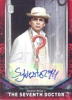 2018 Doctor Who Signature Series DWA-SMS Sylvester McCoy As The Seventh Doctor Red Autograph card - 5/5