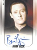 Star Trek Inflexions StarFleet's Finest Bridge Crew Autograph Card - Brent Spiner As Data
