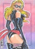 Dangerous Divas Series 2 Sketch Card of Captain Marvel by George Davis